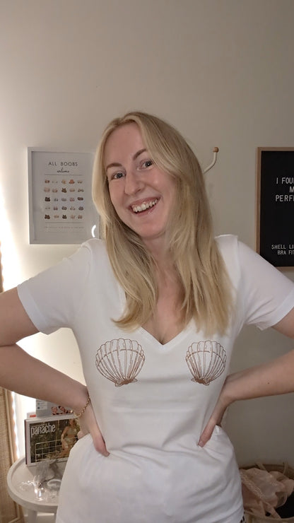 Seashell V Neck Tee